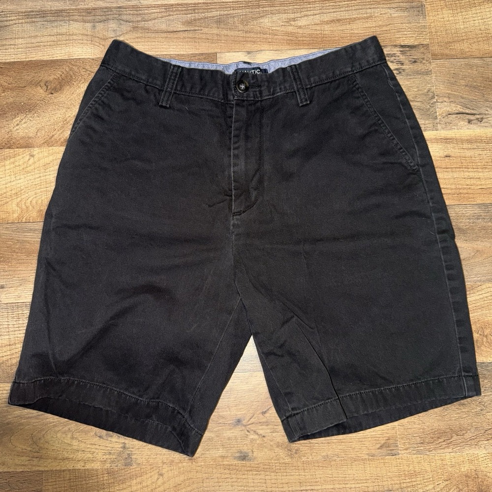 Nautica Men's Shorts Size 30W Black Chino